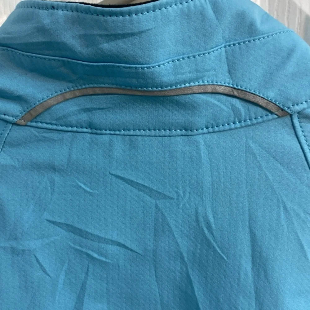 L.L. Bean Light Blue Nylon Hiking Running Jacket Womens Size Medium Fall Outdoor - Picture 10 of 10